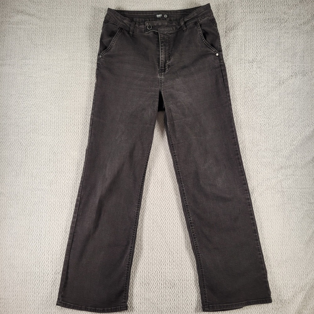 OAT New York wide leg black jeans size 10/30